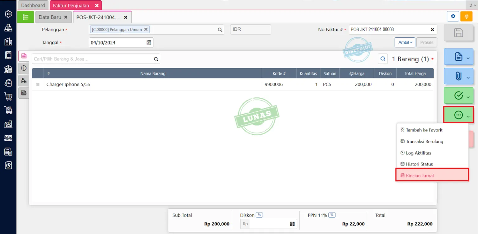 Membuat jurnal beban pokok penjualan